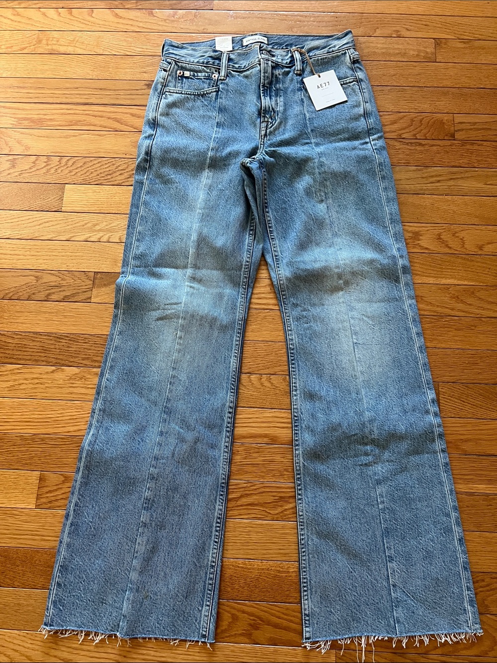 American Eagle Outfitters Light Blue Wide-Leg Jeans